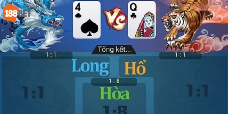 Các cửa cược có trong game chơi rồng hổ online 188BET.