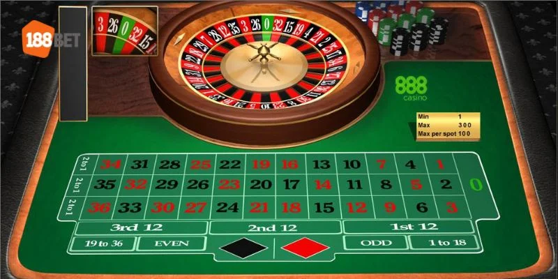 Cách chơi Roulette online tại sân chơi 188BET được giới cược thủ vô cùng yêu thích.