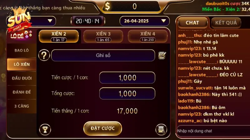 Kèo cược phù hợp cho người chơi xổ số theo dàn đề