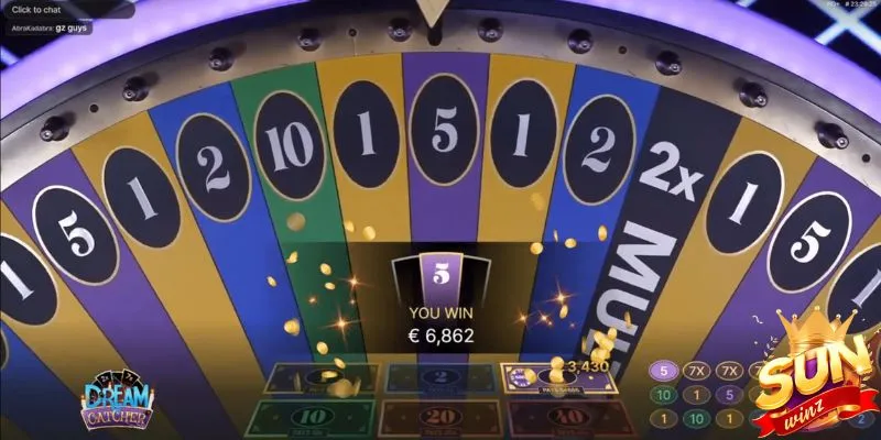 Người chơi nhận thưởng cao nếu quay trúng giá trị lớn