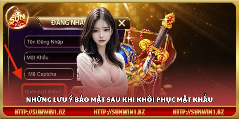 Lưu ý an toàn sau quá trình phục hồi mật khẩu tài khoản