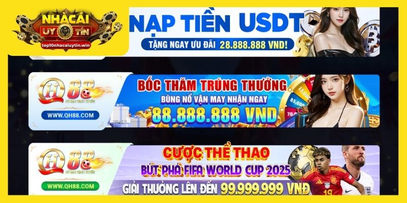 Fc88 và QH88 đều nhiều khuyến mãi