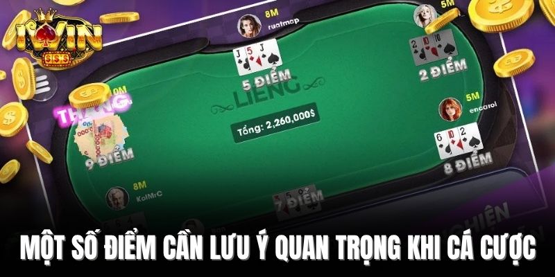 Một số điểm cần lưu ý quan trọng khi cá cược