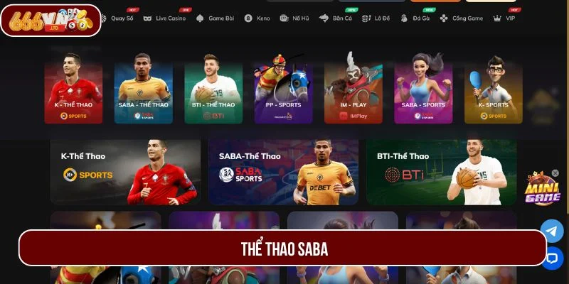 Thể Thao SABA - Sân Chơi Dành Cho Dân Mê Cá Độ Online