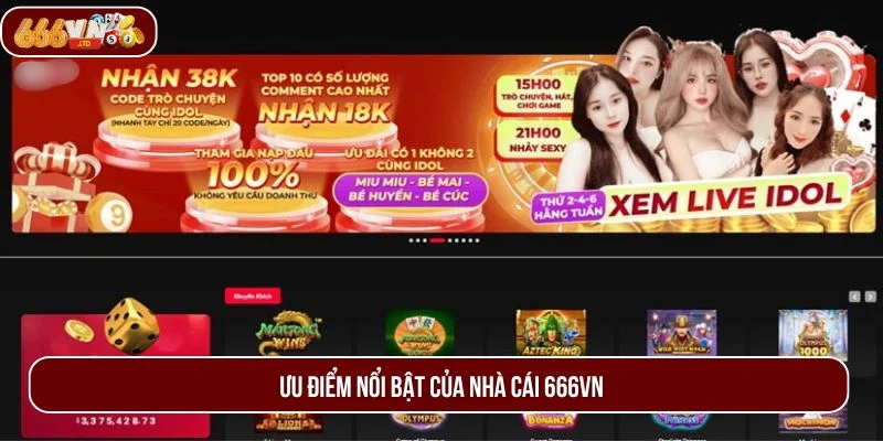 Hòa mình vào sàn cược 666VN với nhiều ưu điểm tuyệt vời.