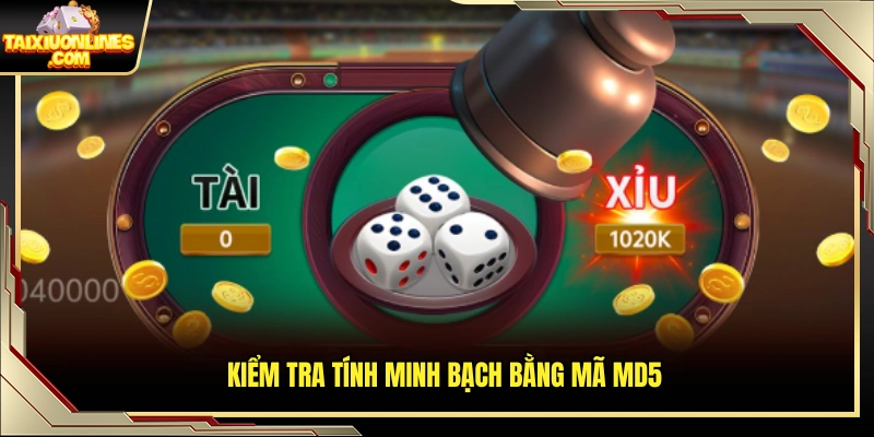 Xác minh kết quả thông qua thuật toán MD5