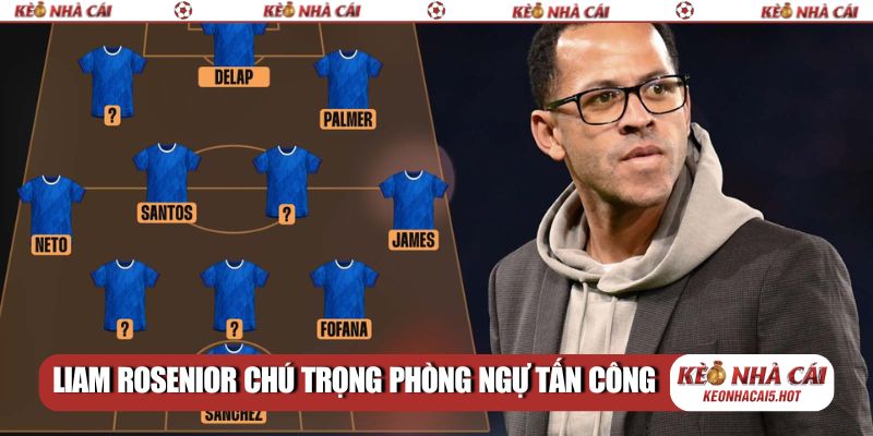 Liam Rosenior chú trọng phòng ngự tấn công