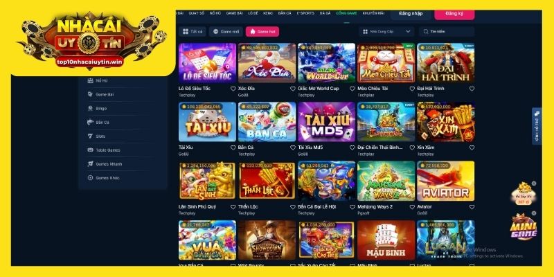 Kho game ấn tượng, thu hút người chơi mỗi ngày