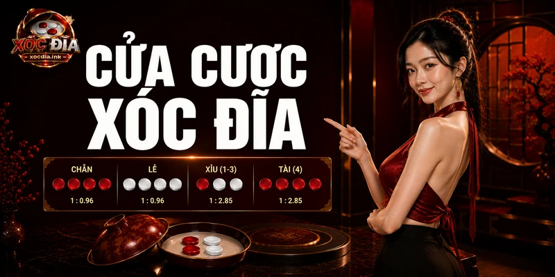 Các Cửa Cược Trong Xóc Đĩa Và Cách Tính Thắng Thua