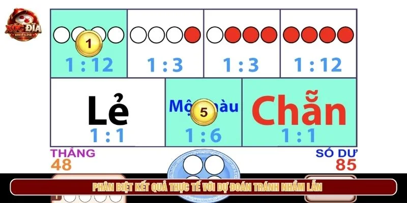 Cách Đọc Kết Quả Xóc Đĩa Nhanh Và Dễ Hiểu Phân biệt kết quả thực tế với dự đoán tránh nhầm lẫn