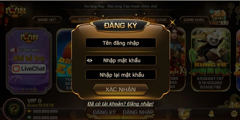 Người chơi có thể thực hiện đăng ký IWIN vô cùng nhanh chóng với 3 bước